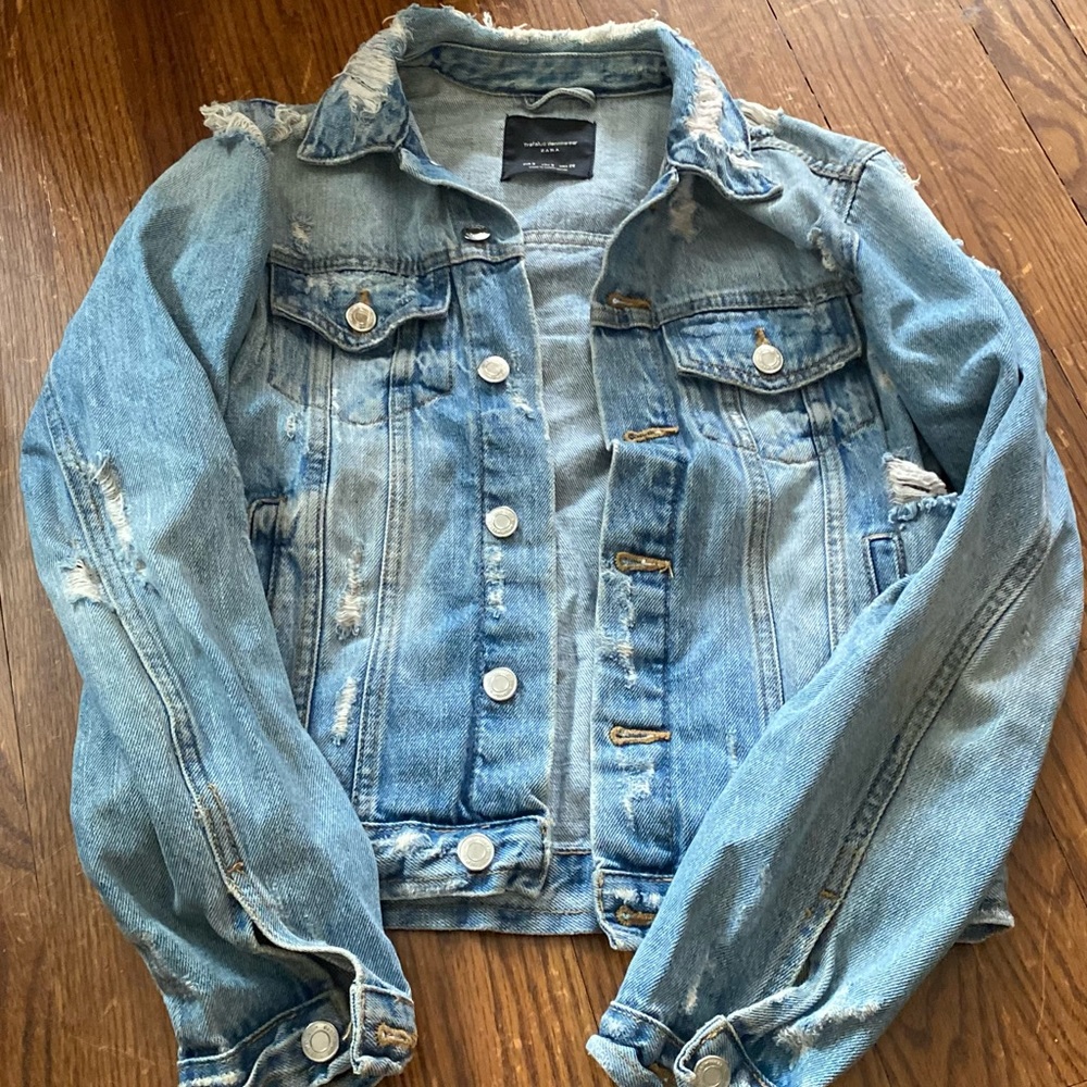 Zara denim jacket lightly used